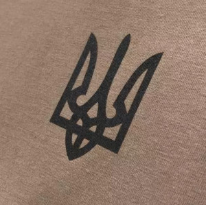 P1G-TAC ФУТБОЛКА С ПРИНТОМ ТРИЗУБ LOGO OLIVE UA281-29891-OD-TRL