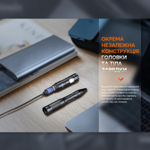FENIX ТАКТИЧЕСКАЯ РУЧКА Т6 С ФОНАРИКОМ ЧЕРНАЯ