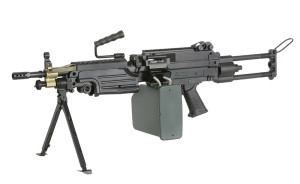 A&K ПУЛЕМЁТ FN M249 MK PARA BLACK HS1406