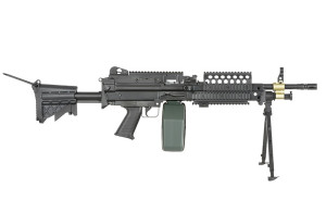A&K КУЛЕМЕТ H.M.G. M249 MK46 MOD 0 SOCOM BLACK HS2517