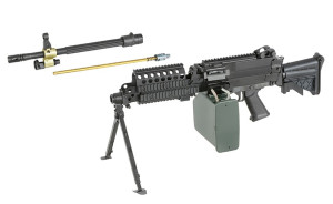 A&K КУЛЕМЕТ H.M.G. M249 MK46 MOD 0 SOCOM BLACK HS2517