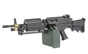 A&K КУЛЕМЕТ H.M.G. M249 MK46 MOD 0 SOCOM BLACK HS2517