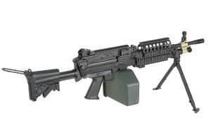 A&K КУЛЕМЕТ H.M.G. M249 MK46 MOD 0 SOCOM BLACK HS2517
