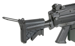 A&K КУЛЕМЕТ H.M.G. M249 MK46 MOD 0 SOCOM BLACK HS2517