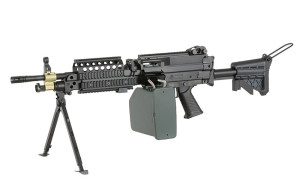 A&K КУЛЕМЕТ H.M.G. M249 MK46 MOD 0 SOCOM BLACK HS2517