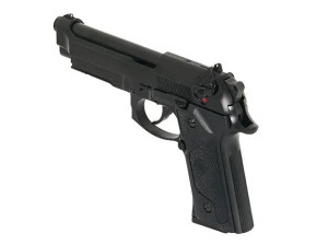 KJW ПІСТОЛЕТ BERETTA M9 VERTEC FULL METAL GREENGAS BLACK GGB-0304TM(010348)