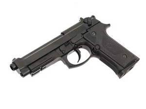 KJW ПІСТОЛЕТ BERETTA M9 VERTEC FULL METAL GREENGAS BLACK GGB-0304TM(010348)