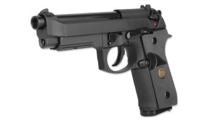 WE ПИСТОЛЕТ BERETTA M9 MARINE GBB BLACK FULL METAL BLACK HS0275