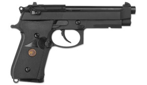 WE ПИСТОЛЕТ BERETTA M9 MARINE GBB BLACK FULL METAL BLACK HS0275