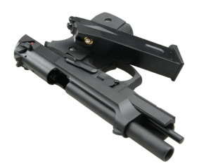 WE ПИСТОЛЕТ BERETTA M9 MARINE GBB BLACK FULL METAL BLACK HS0275