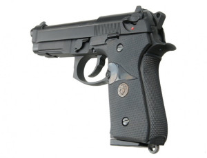 WE ПИСТОЛЕТ BERETTA M9 MARINE GBB BLACK FULL METAL BLACK HS0275