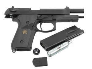 WE ПИСТОЛЕТ BERETTA M9 MARINE CO2 BLACK FULL METAL BLACK HS2532