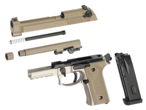 SRC ПІСТОЛЕТ BERETTA SR9A3 GREEN GAS FULL METAL TAN HS1581