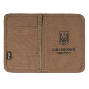 P1G-TAC ОБКЛАДИНКА ДЛЯ ВІЙСЬКОВОГО КВИТКА BASE COYOTE UA281-70026-BK-CB