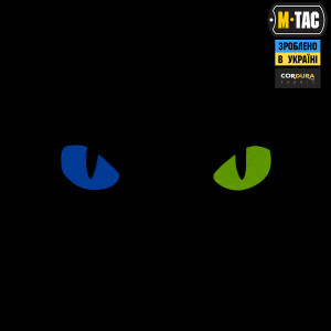 M-TAC НАШИВКА CAT EYES LASER CUT BLACK/YELLOW/BLUE/GID