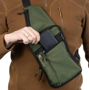 P1G-TAC СУМКА-КОБУРА GUNFIGHTER BLACK/OLIVE UA281-70023-OD-BK