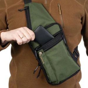 P1G-TAC СУМКА-КОБУРА GUNFIGHTER BLACK/OLIVE UA281-70023-OD-BK