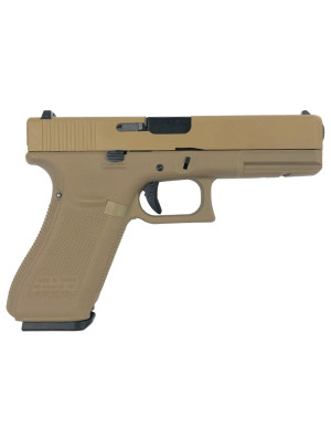 WE ПІСТОЛЕТ GLOCK 17 GEN5 METAL GREEN GAS TAN HS1072