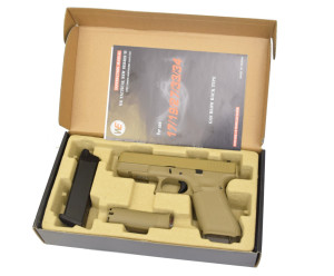 WE ПІСТОЛЕТ GLOCK 17 GEN5 METAL GREEN GAS TAN HS1072