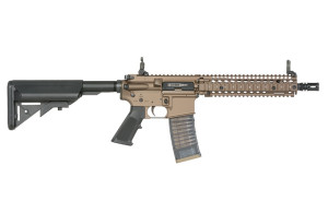 EMG АВТОМАТ DANIEL DEFENSE DDMK18 GBBR REPLICA TAN BLACK HS2548