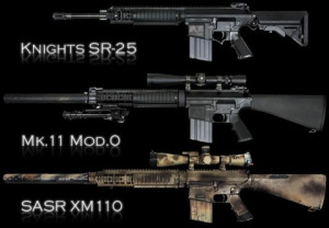 A&K СНАЙПЕРСЬКА ГВИНТІВКА SR-25 BLACK HS0682