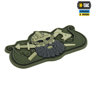 M-TAC НАШИВКА VIKING’S DRAKKAR BLACK/OLIVE