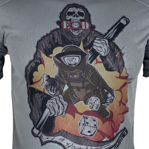 KRAMATAN TACTICAL DESIGN ФУТБОЛКА БЕЗ ПРАВА НА ОШИБКУ GREY
