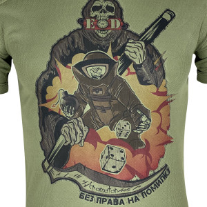 KRAMATAN TACTICAL DESIGN ФУТБОЛКА БЕЗ ПРАВА НА ОШИБКУ OLIVE