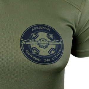 KRAMATAN TACTICAL DESIGN ФУТБОЛКА WAR DRONES OLIVE