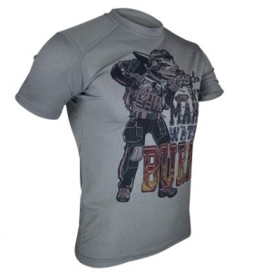 KRAMATAN TACTICAL DESIGN ФУТБОЛКА А-АКУЛА WE MAKE WATER BURN GREY