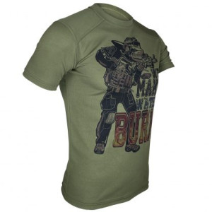 KRAMATAN TACTICAL DESIGN ФУТБОЛКА А-АКУЛА WE MAKE WATER BURN OLIVE