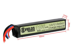 8FIELDS АККУМУЛЯТОР LIPO 11.1V 1100MAH 15/30C 30579