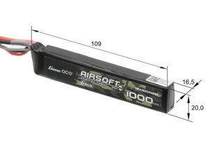 GENS ACE АКУМУЛЯТОР LIPO 7.4V 1000MAH 25C 30076