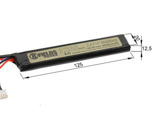 8FIELDS АКУМУЛЯТОР LIPO 7.4V 1200MAH 20/40C 29077 HS2817
