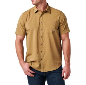 5.11 РУБАШКА ТАКТИЧЕСКАЯ AERIAL SHORT SLEEVE SHIRT ELMWOOD 71378-975