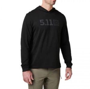 5.11 РЕГЛАН HOODED LONG SLEEVE BLACK 76165-019