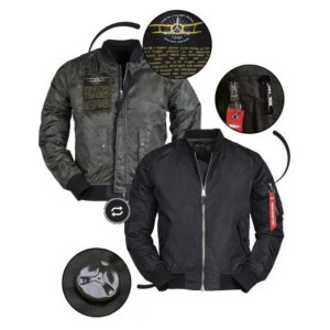 MIL-TEC КУРТКА STURM US SUMMER MA1 FLIGHT JACKET BLACK 10401502