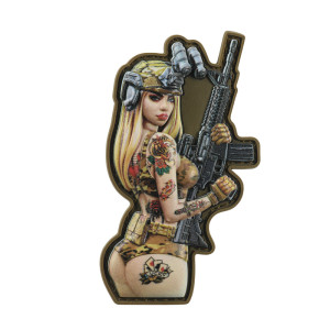 НАШИВКА TACTICAL GIRL №8 LUCKY PVC