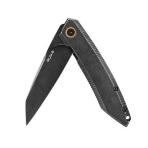 RUIKE НІЖ СКЛАДНИЙ STONE WASH BLACK P831S-SB 