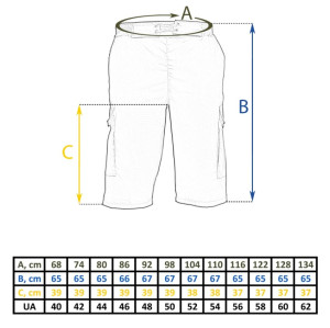 TAILOR ШОРТИ ДЖОГЕРИ РІП-СТОП COYOTE 55003005-44