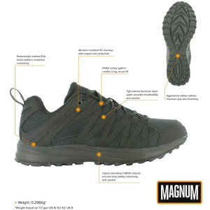 MAGNUM КРОССОВКИ ТАКТИЧЕСКИЕ STORM TRAIL LITE OLIVE 18605B