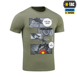 M-TAC ФУТБОЛКА COMICS DRONE GIRL LIGHT OLIVE