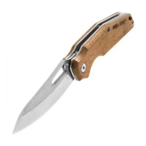 MIL-TEC НОЖ СКЛАДНОЙ WOOD FOLDING KNIFE WITH STEEL BLADE STEEL 15317700
