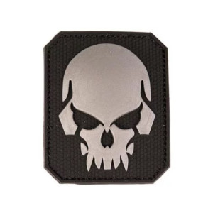 MIL-TEC НАШИВКА SKULL PATCH PVC 3D LARGE BLACK 16832102