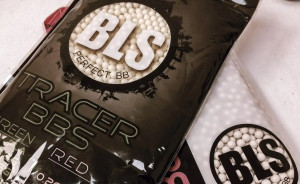 BLS ШАРЫ PERFECT BB FLUORESCENT TRACER 0.25G 1 KG GREEN BLS-025-4000-TR
