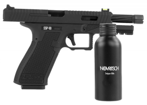 NOVRITSCH ПИСТОЛЕТ SSP18 BLACK GREEN GAS 23197