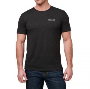 5.11 ФУТБОЛКА С ПРИНТОМ TRIBLEND LEGACY SHORT SLEEVE TEE BLACK HEATHER 41230ABL-135