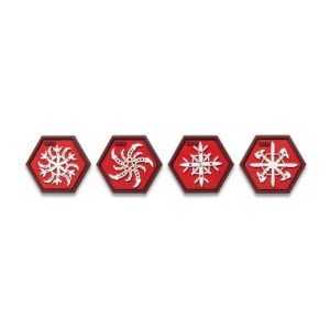 5.11 НАШИВКА SNOWFLAKE NINJA STAR PATCH RED 92039-460