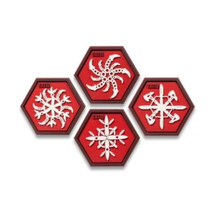 5.11 НАШИВКА SNOWFLAKE NINJA STAR PATCH RED 92039-460