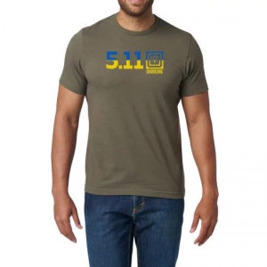 5.11 ФУТБОЛКА З ПРИНТОМ UKRAINE FILL RANGER GREEN 76340UA-186